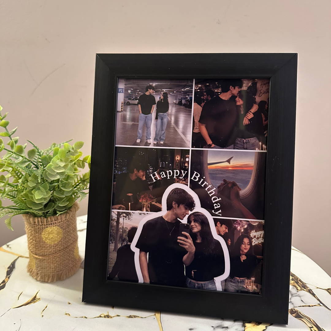 Birthday Memories Personalized Photo Collage Frame
