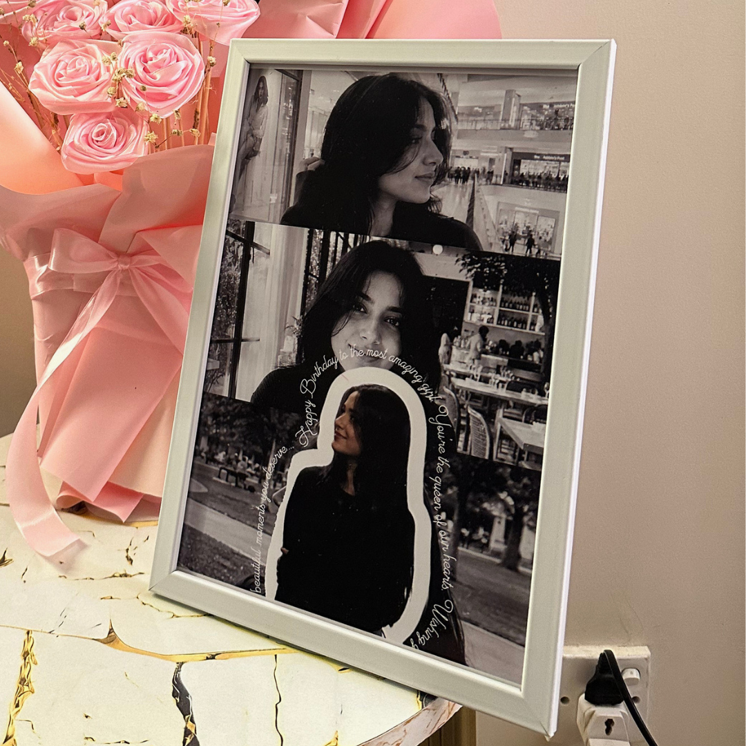 Personalized Birthday Collage Frame | Custom Photo & Birthday Message