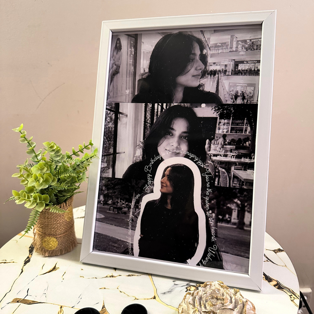 Personalized Birthday Collage Frame | Custom Photo & Birthday Message