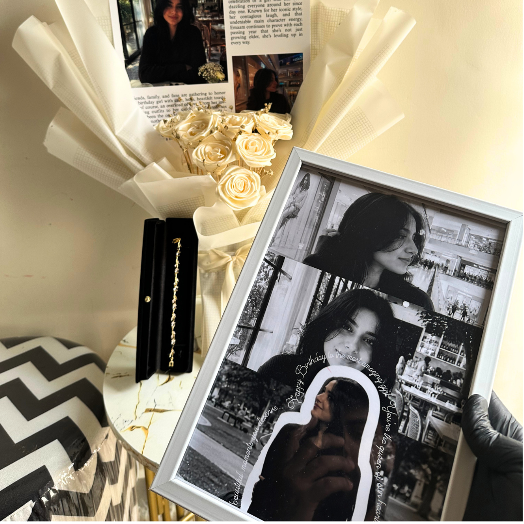 Personalized Birthday Collage Frame | Custom Photo & Birthday Message
