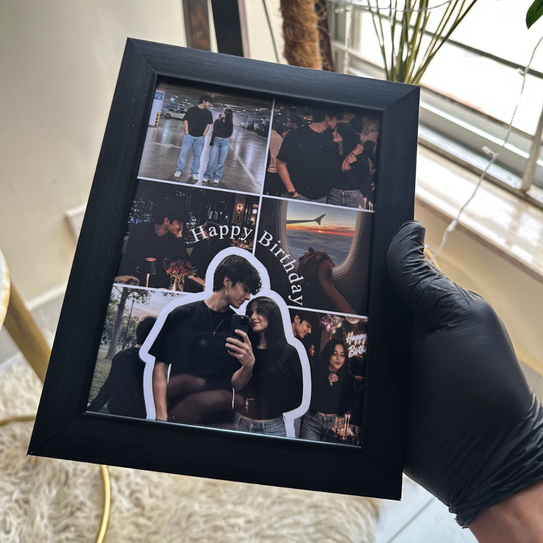 Birthday Memories Personalized Photo Collage Frame