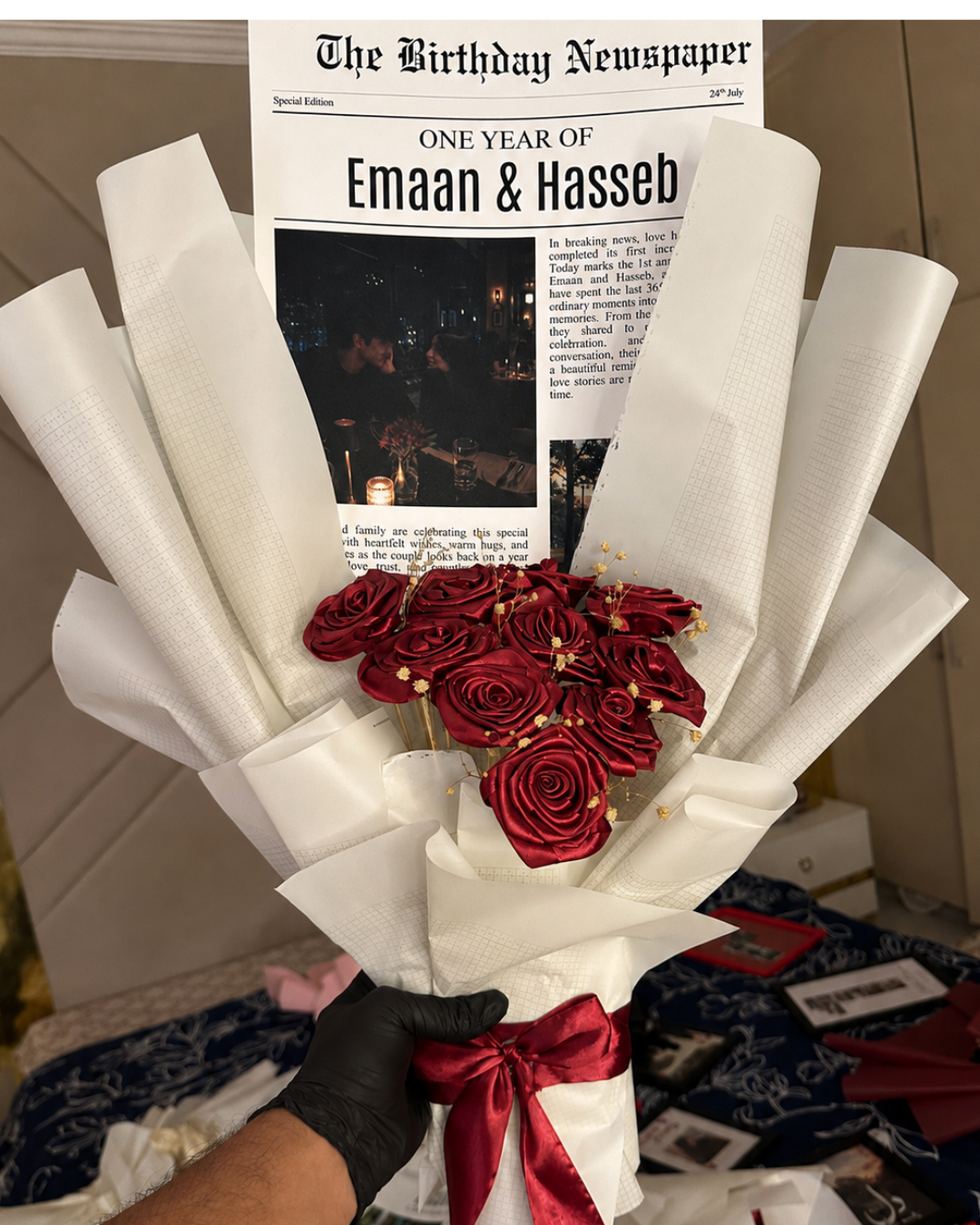 GiftToday Signature Birthday Newspaper Flowers Bouquet