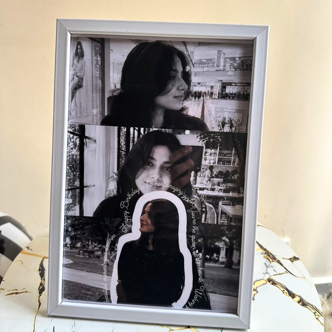 Personalized Birthday Collage Frame | Custom Photo & Birthday Message