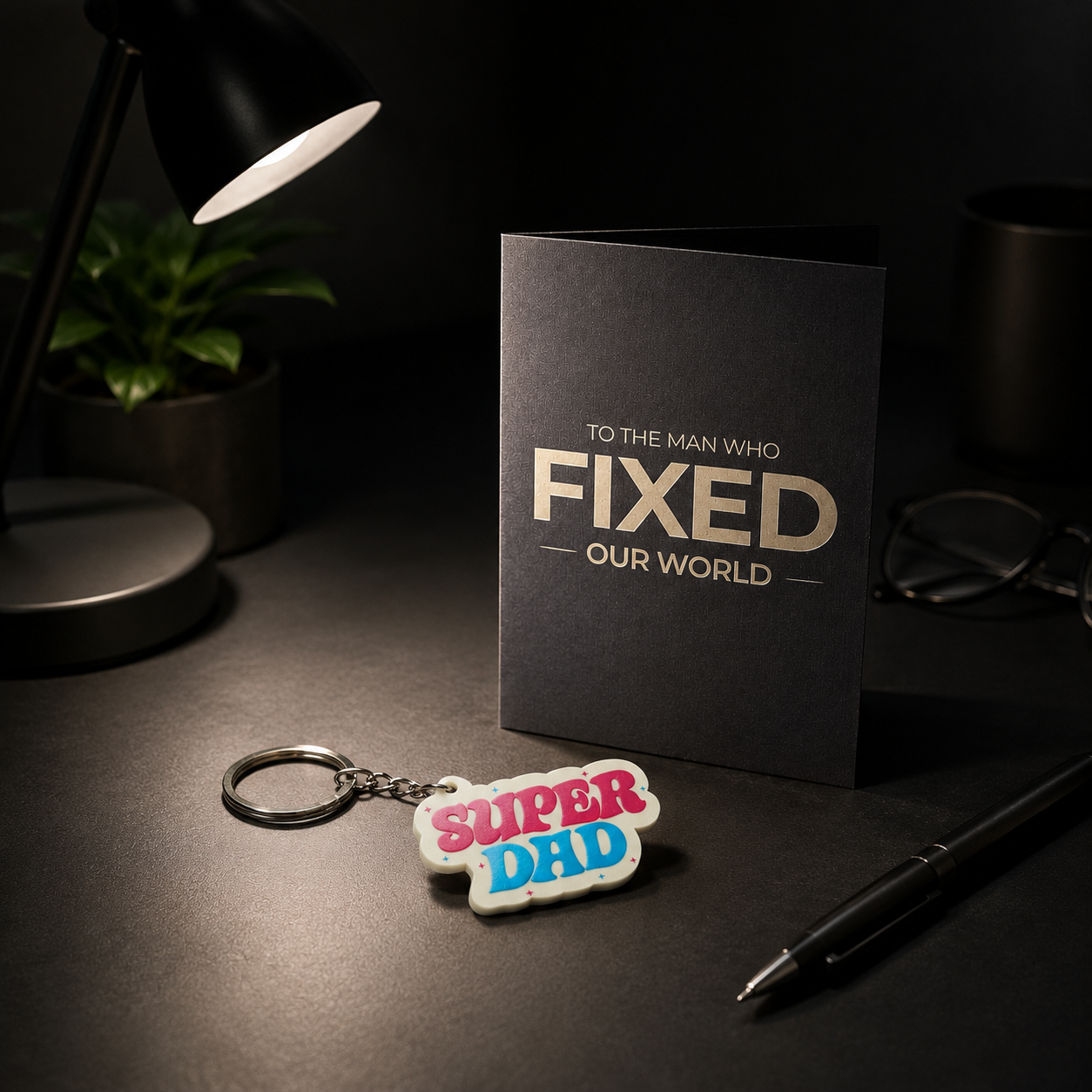Father's Day Combo 3 | Wrench Greeting Card & Keychain