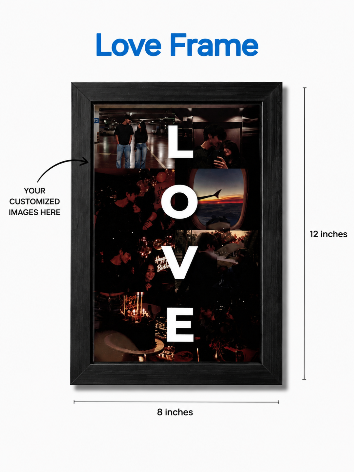 Personalized Love Photo Frame | Custom Couple Memories