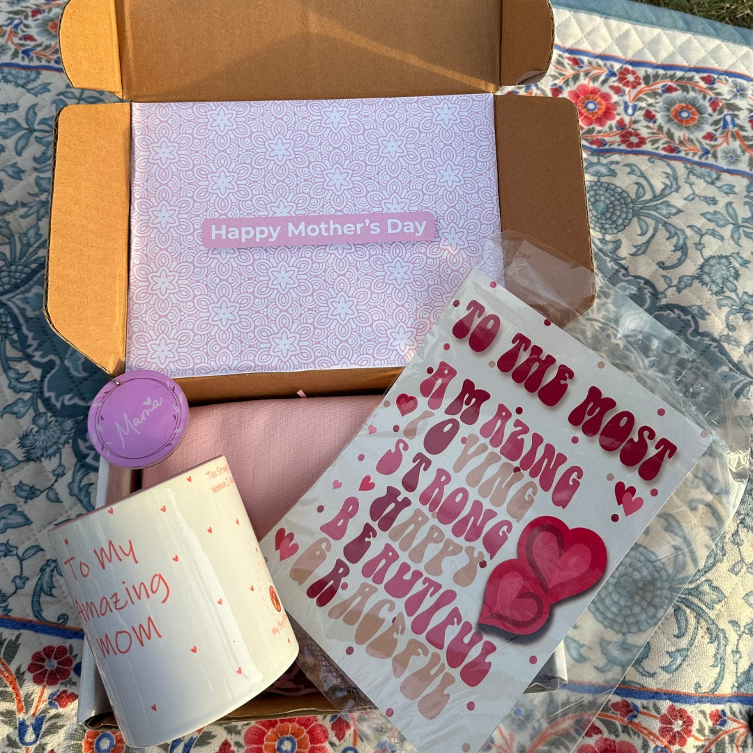 Mother’s Day Gift Mug, Card, Keychain & Premium Gift Box