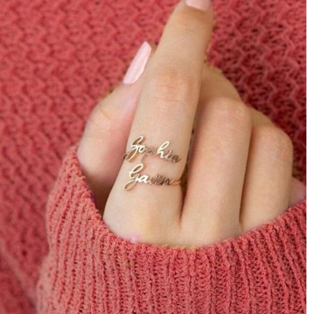 Double Name Ring