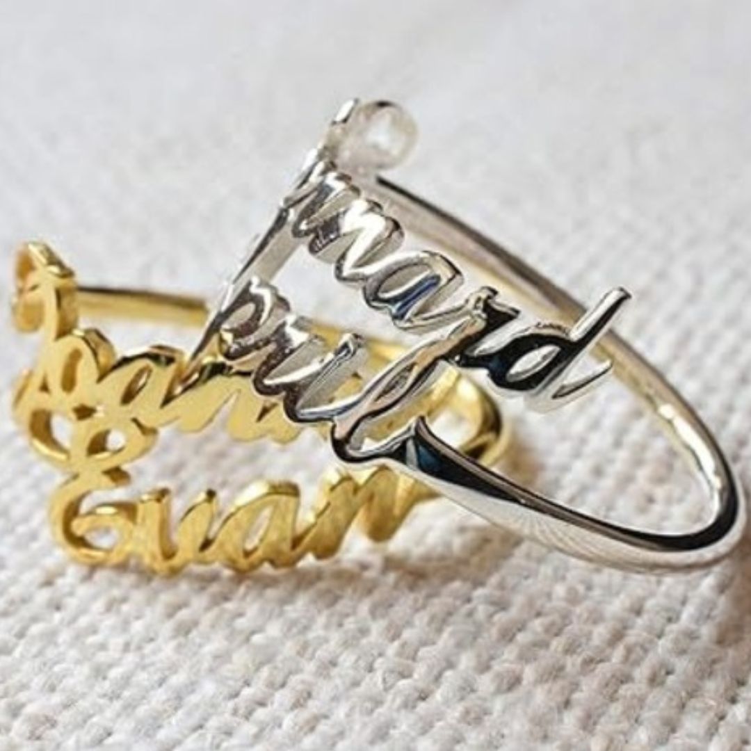 Double Name Ring
