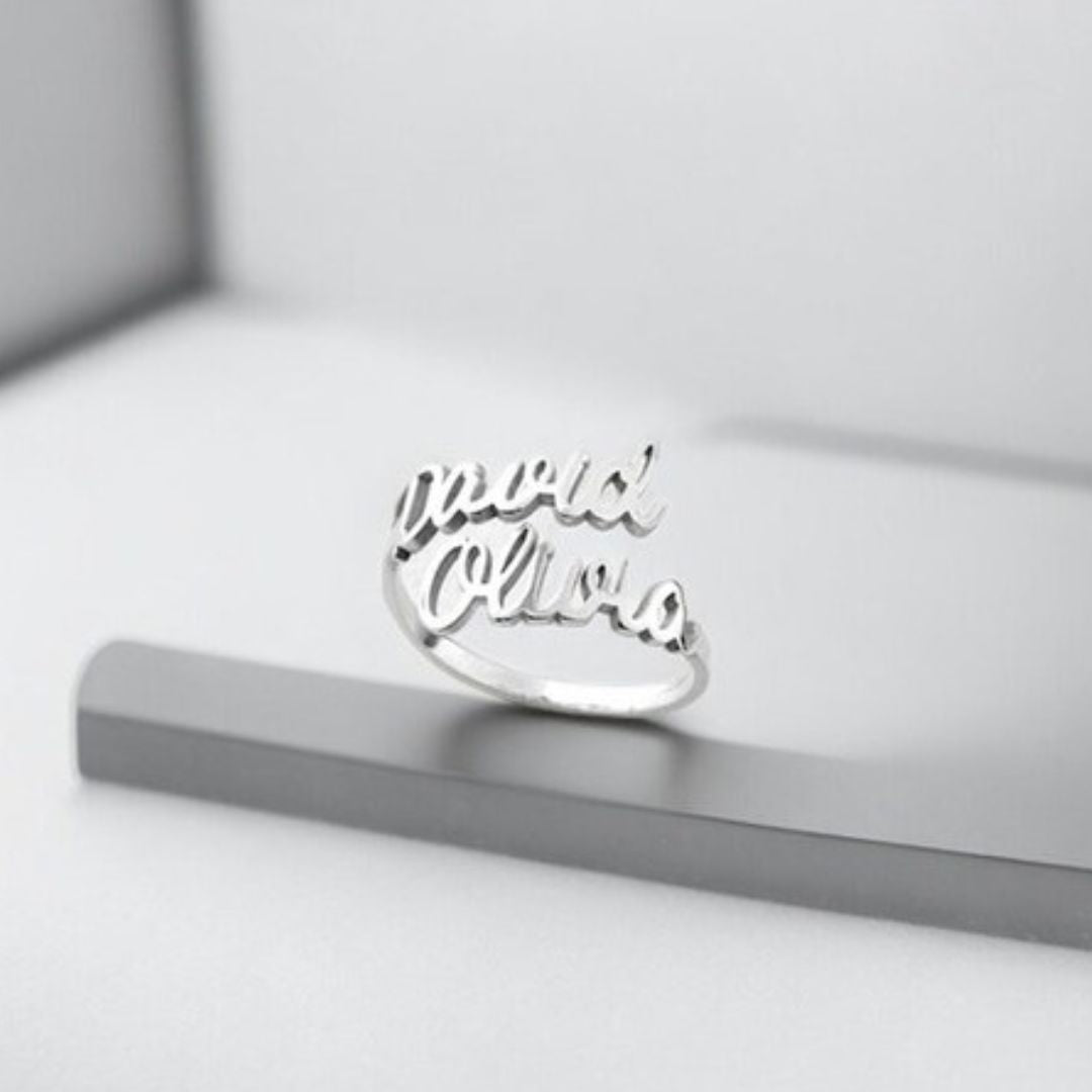 Double Name Ring