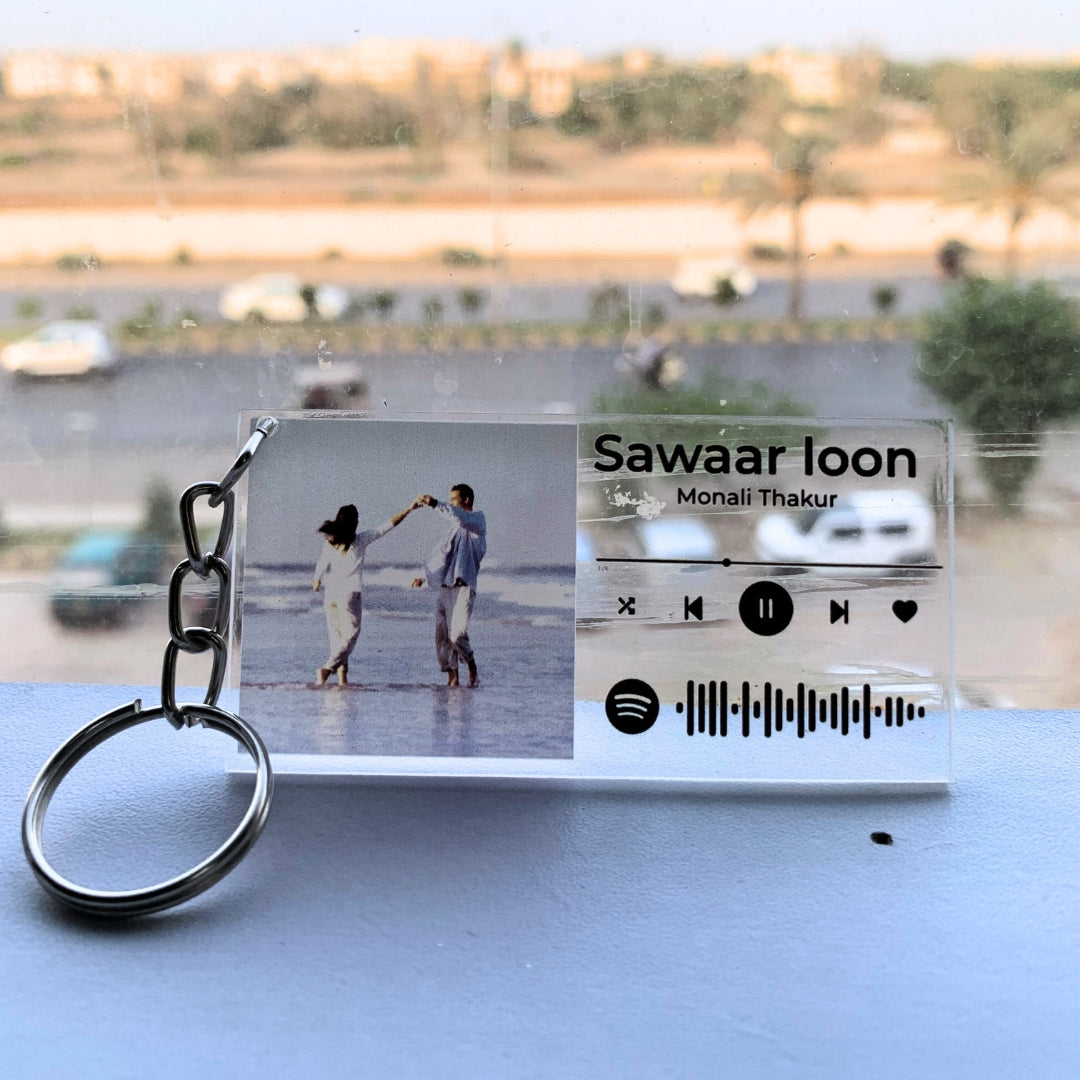 Spotify Keychain with Customized Photo or Song of Your Choice