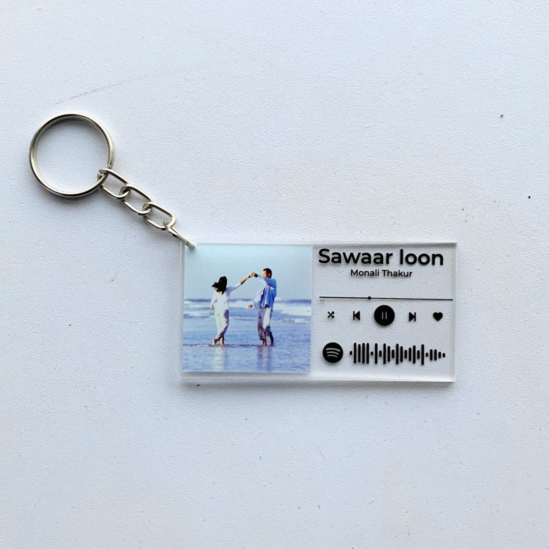 Spotify Keychain with Customized Photo or Song of Your Choice