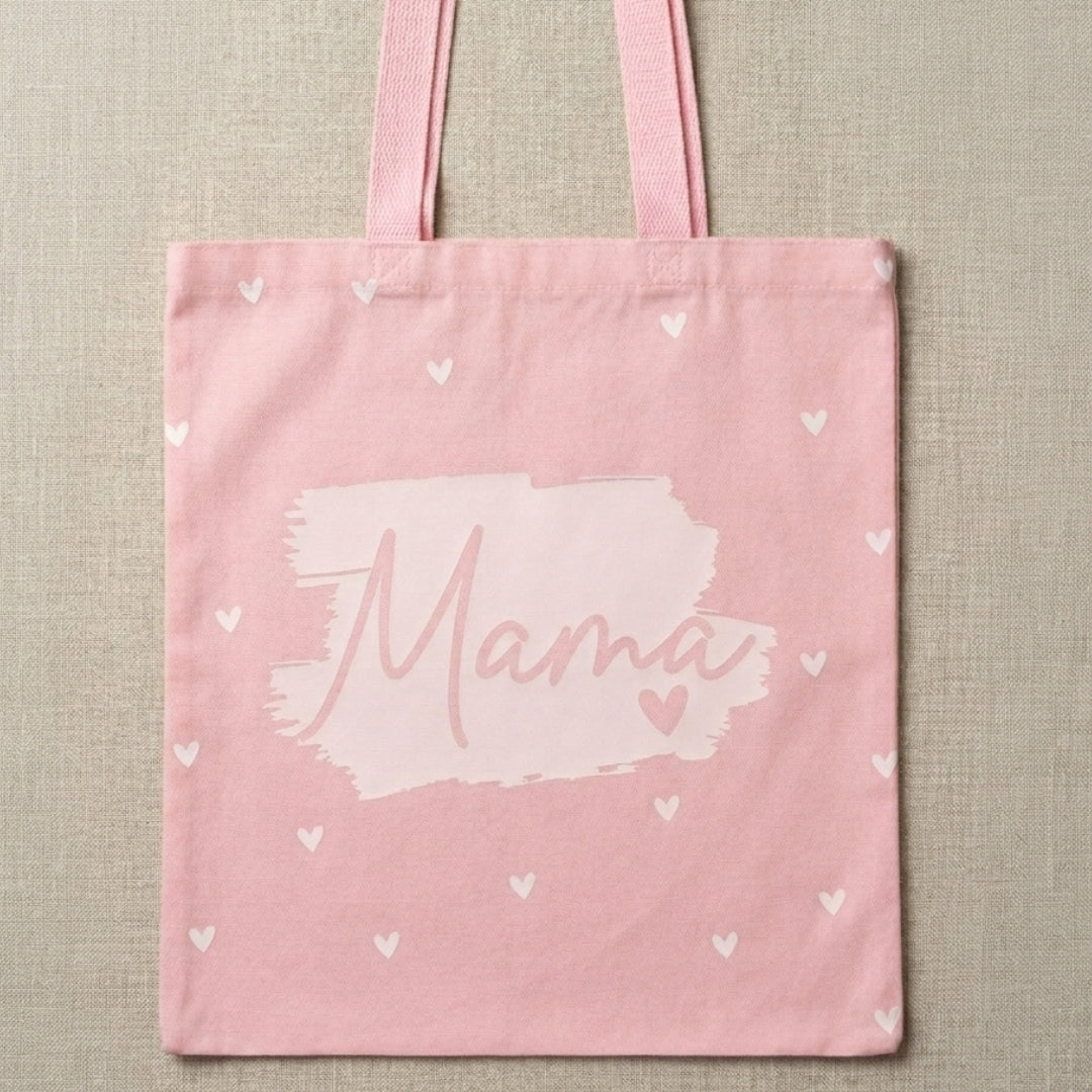 Personalized Ami/Mama Pink Tote Bag – Two-Sided Print