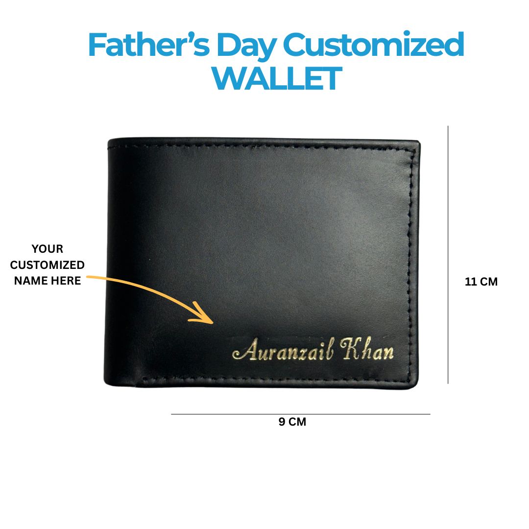 Father's Day Custom Wallet | Name Engraved Gift for Dad
