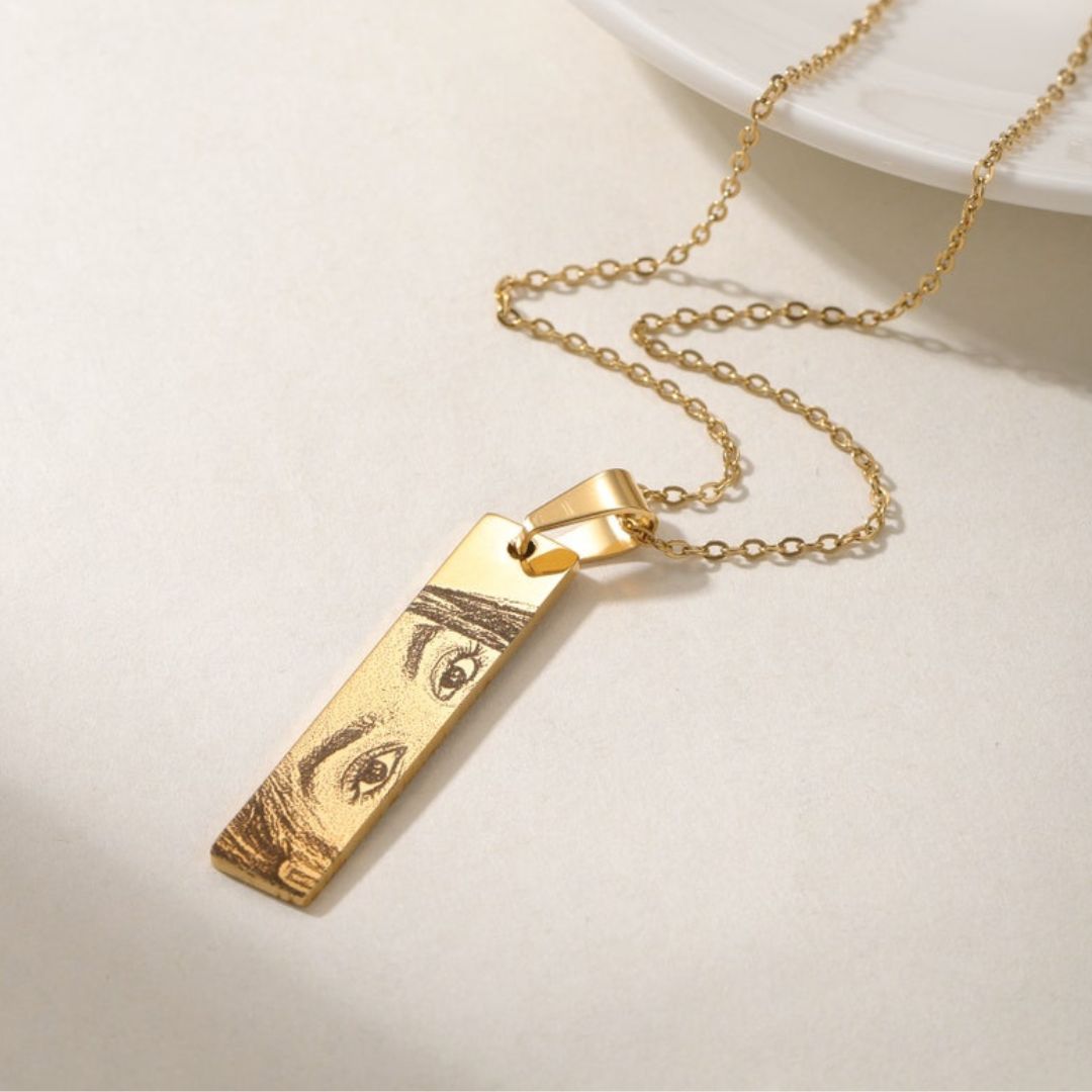 Personalized Eye Necklace