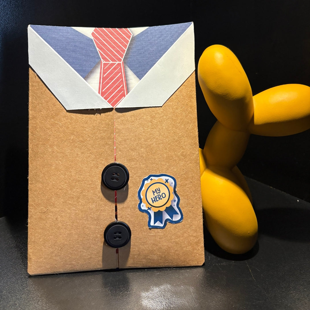 "Super Dad" Pull Greeting Card | Father's Day Surprise Card