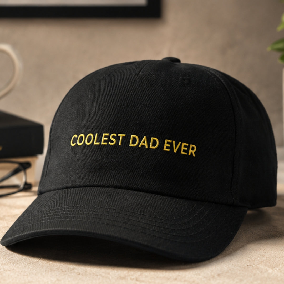 Coolest Dad Ever Embroidered Cap | Father's Day Gift