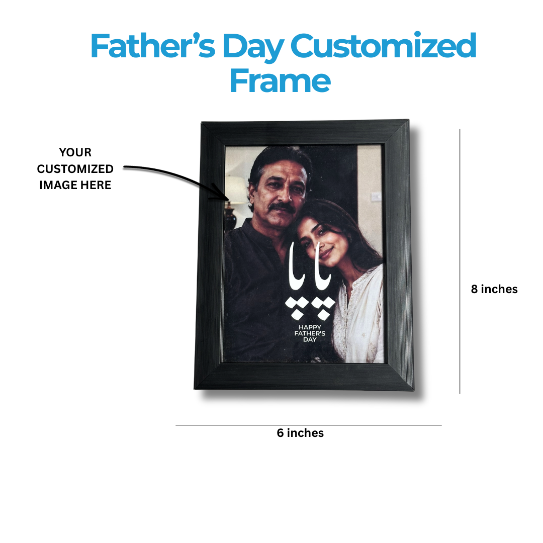 Custom Father's Day Photo Frame | Typography Design
